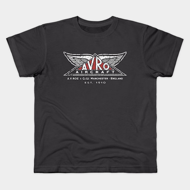 Vintage Avro Logo Kids T-Shirt by 909 Apparel